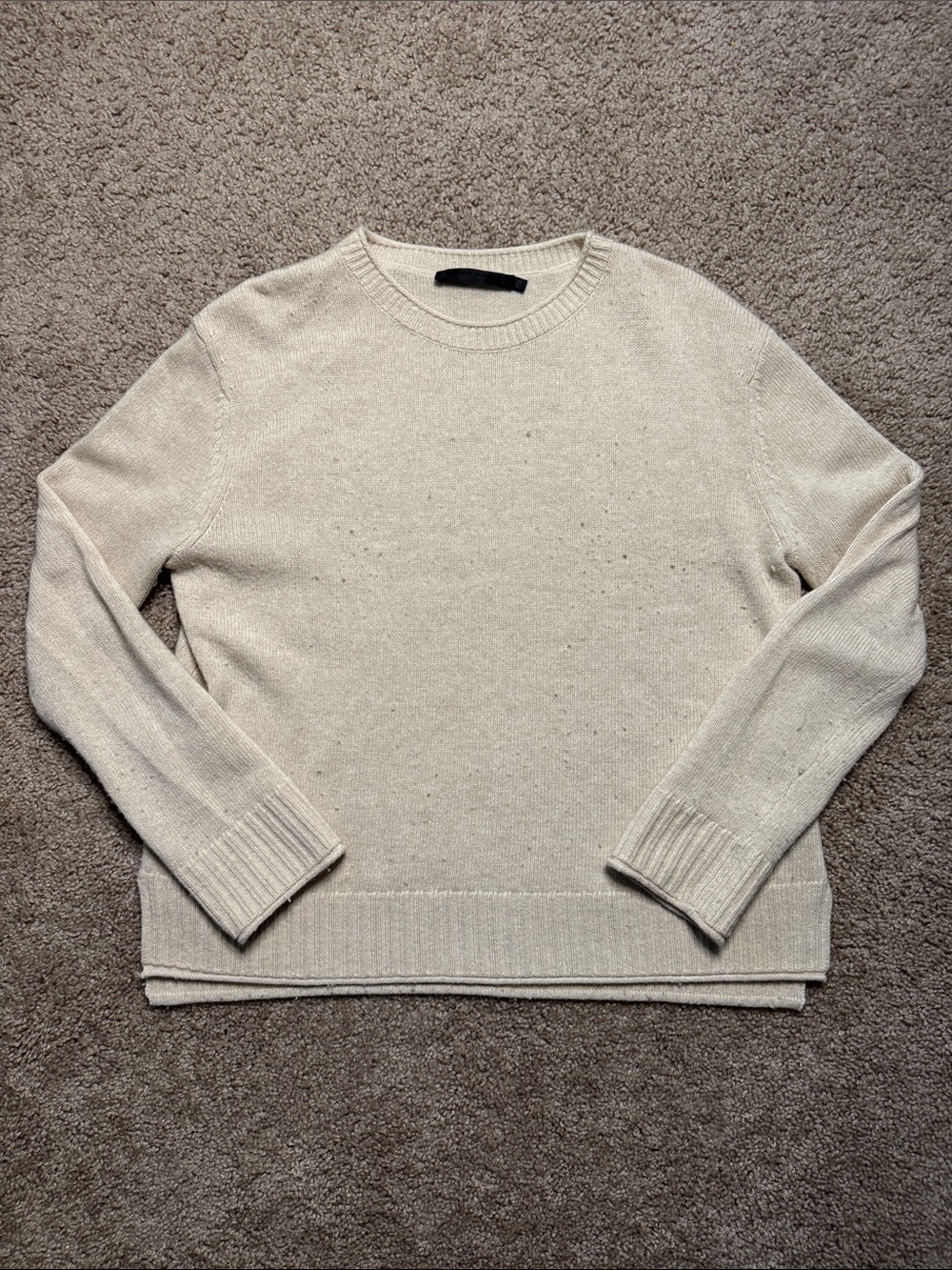 Jenni Kayne Light Cream Crewneck Sweater